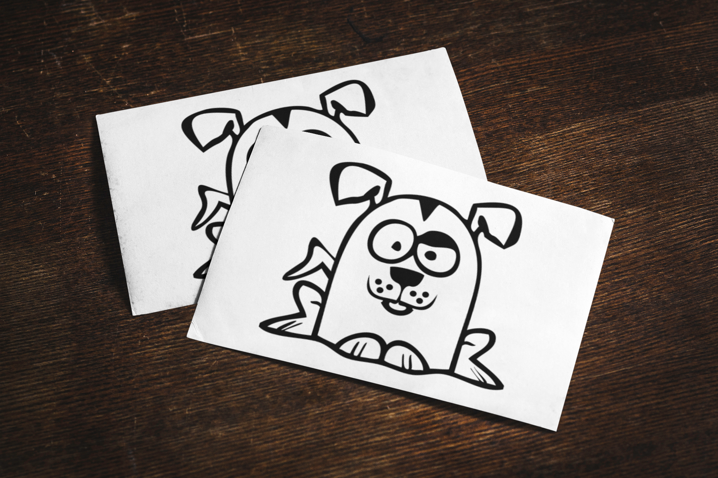 Funny Cartoon Dog Sticker
