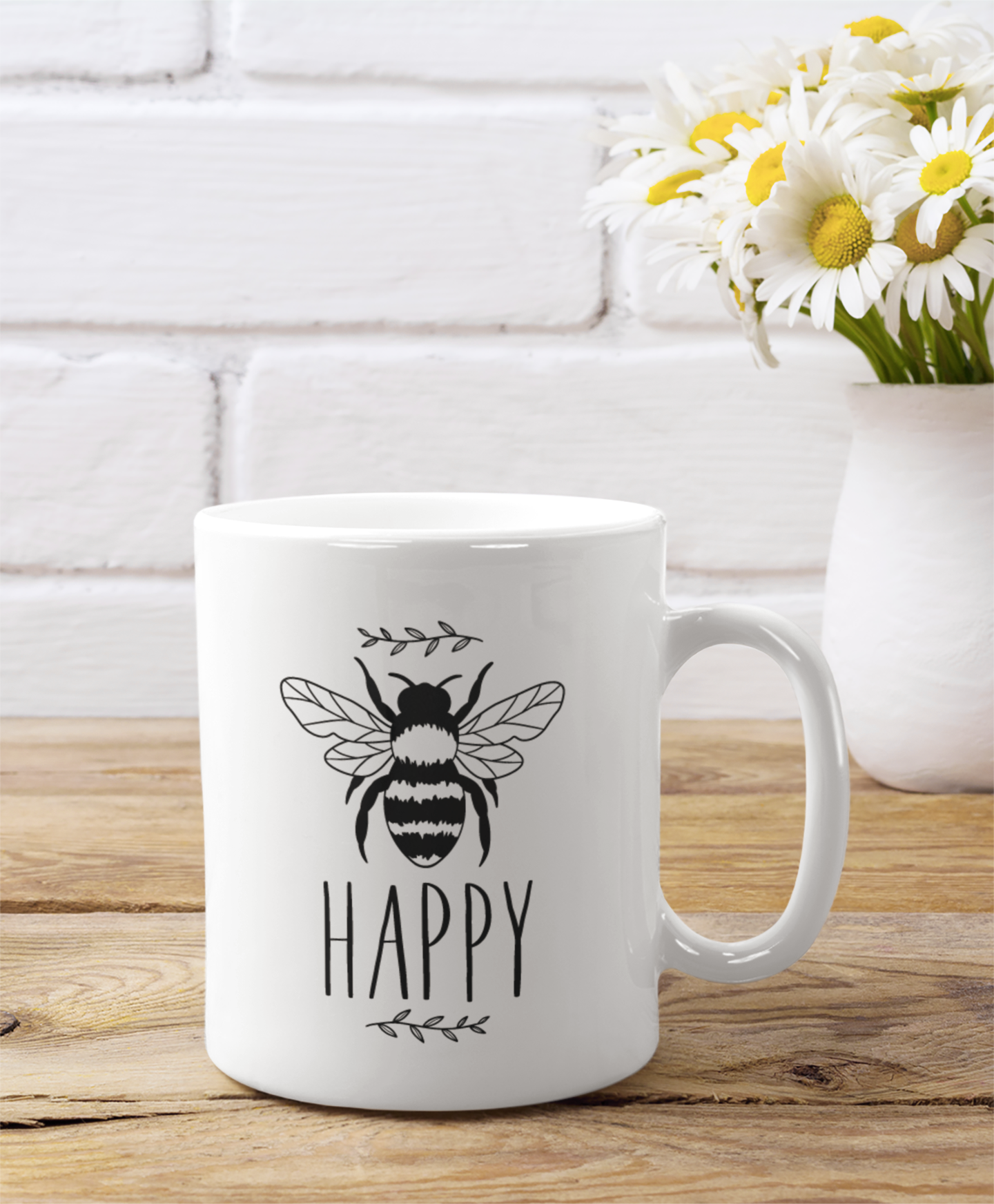 Bee Happy 1 Bumble Bee Mug