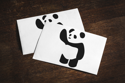 Waving Panda Sticker