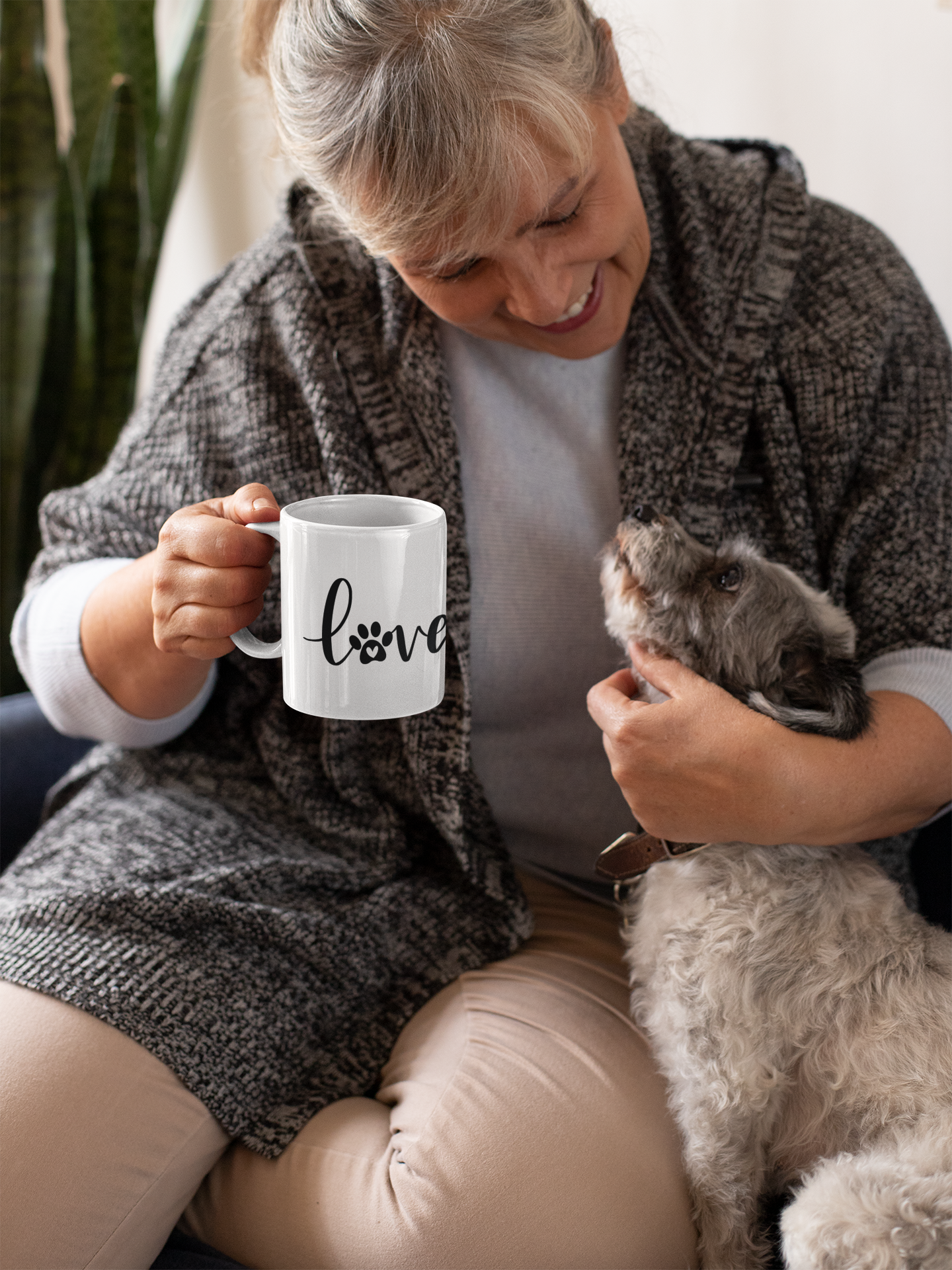 Love Paw Heart Dog Mom Mug