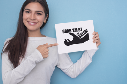 Grab Em By The Balls Sticker