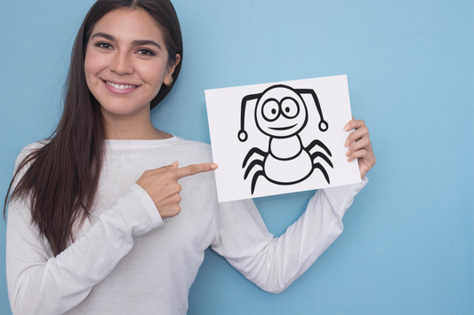 Funny Cartoon Insect Sticker