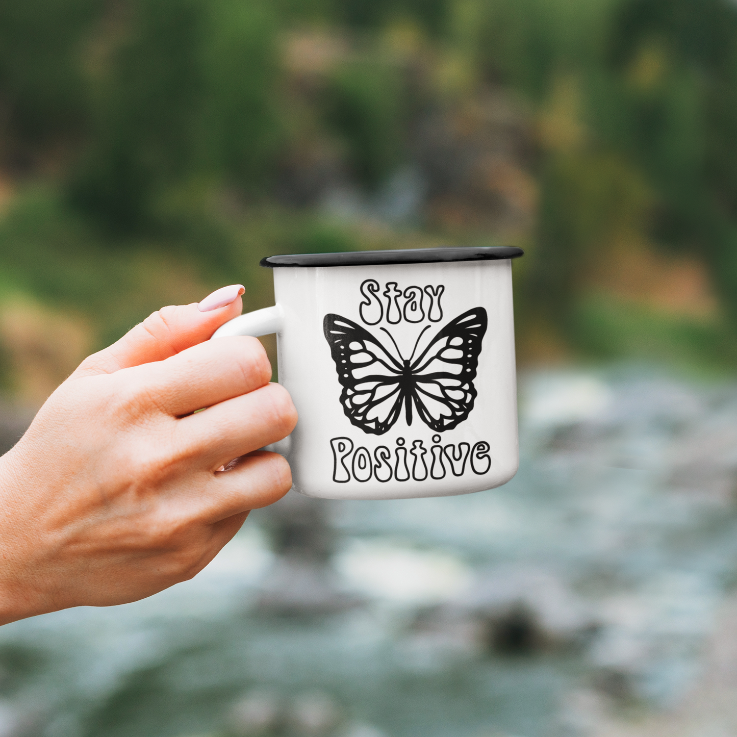 Stay Positive Boho Mug