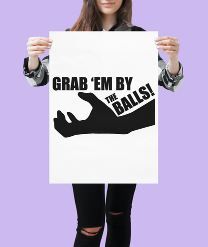 Grab Em By The Balls Sticker