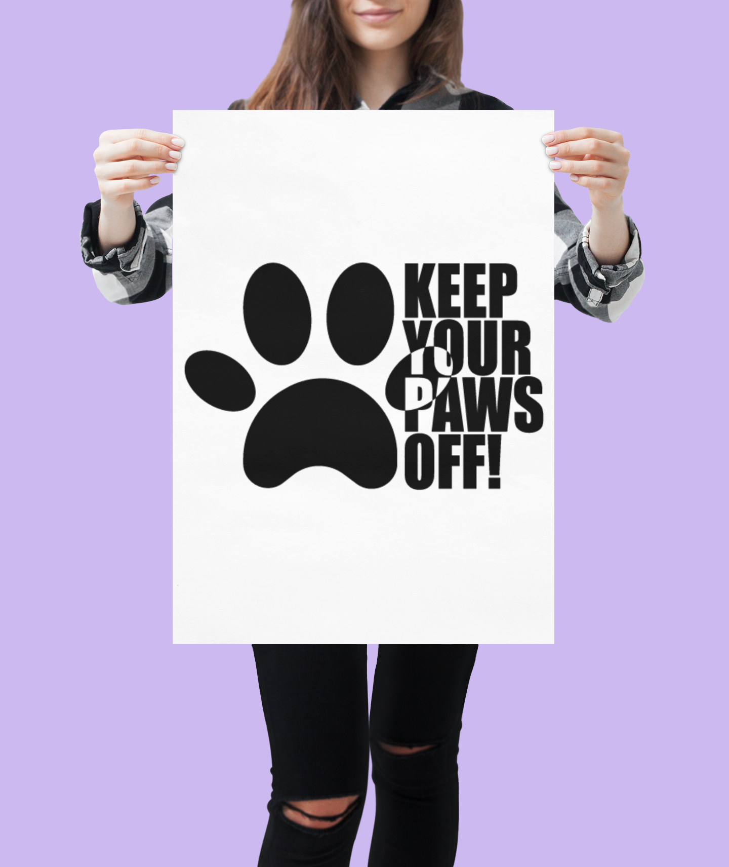Keep Your Paws Off Sticker