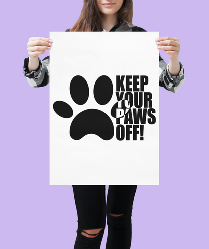 Keep Your Paws Off Sticker