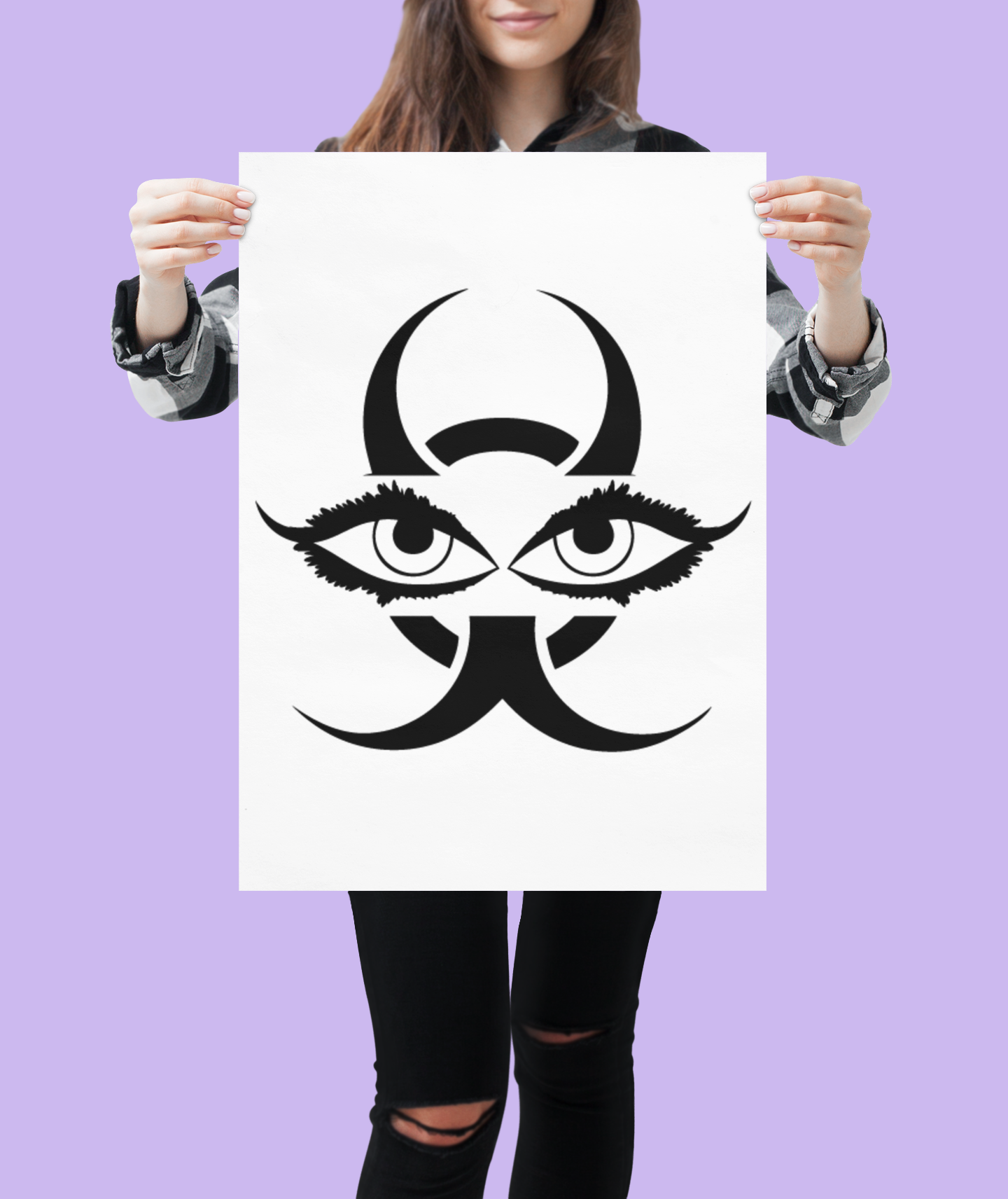 Chinese Devil Eyes Sticker