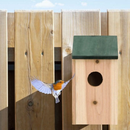 Wooden Bird Nesting Boxes x8