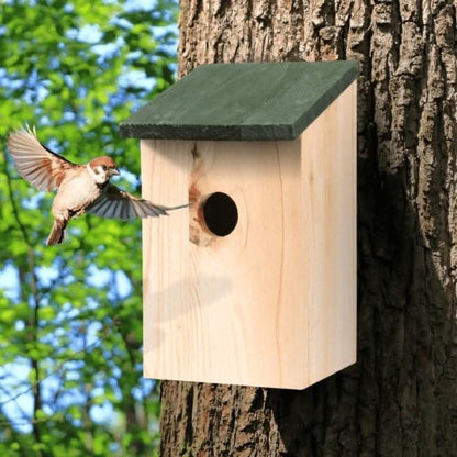 Wooden Bird Nesting Boxes x8