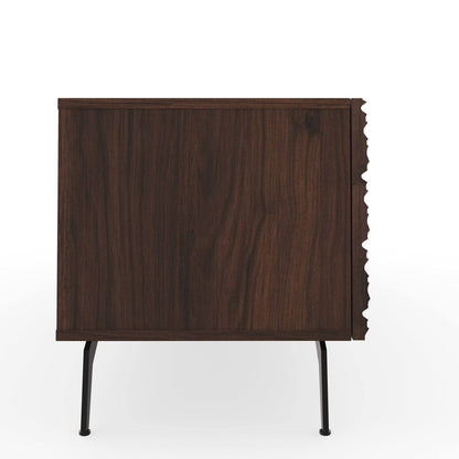 Bantham TV Unit Dark Walnut 1 Shelf 1 Drawer 2 Doors