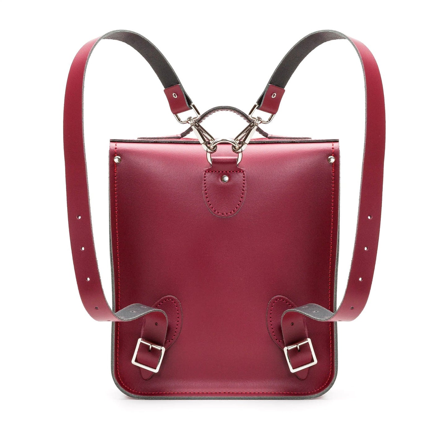 Handmade Leather City Backpack - Oxblood