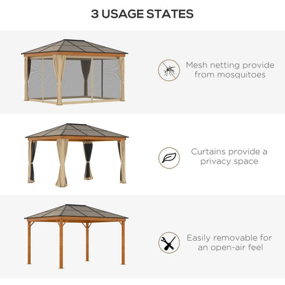 3 x 3.6 m Hardtop Gazebo Canopy