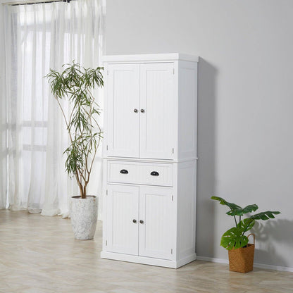 Traditional Kitchen Cupboard Freestanding Storage Cabinet with Drawer