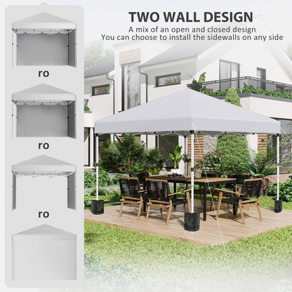 3 x 3 M Pop Up Gazebo with 2 Sidewalls