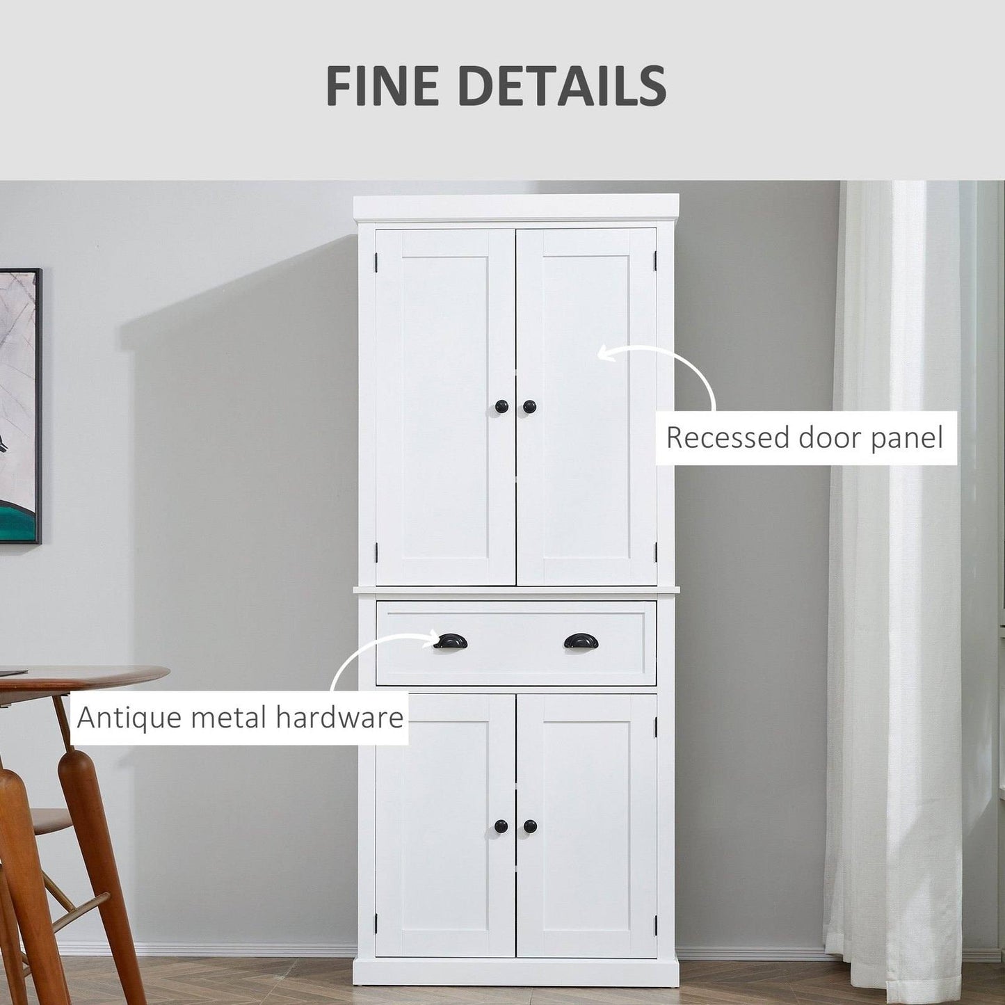 Traditional Colonial Freestanding Kitchen Cupboard