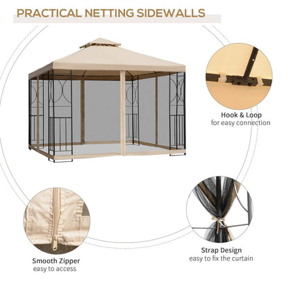 3M x 3M Garden Gazebo