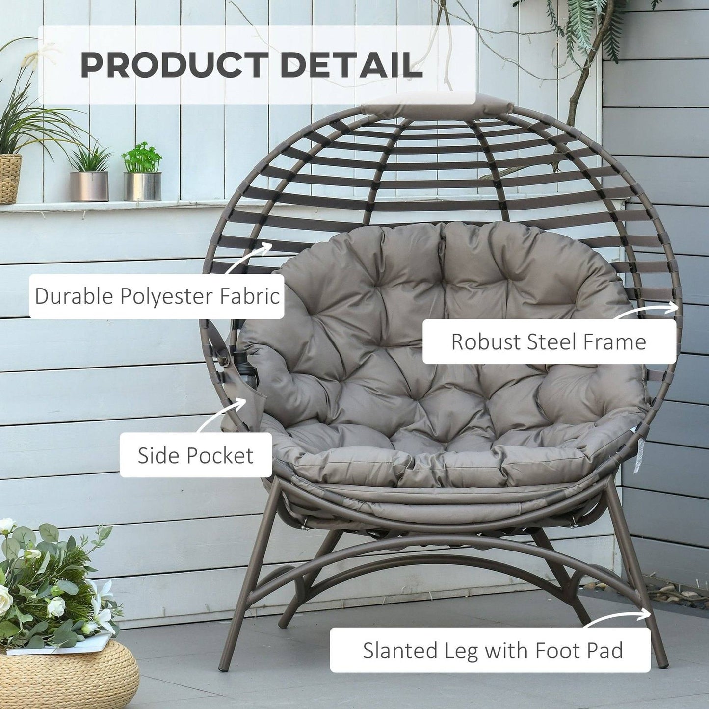 Egg Chair with Soft Cushion