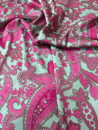 Paisley Pattern Fabric – Custom Printed Fabric, Choose Material by Metre