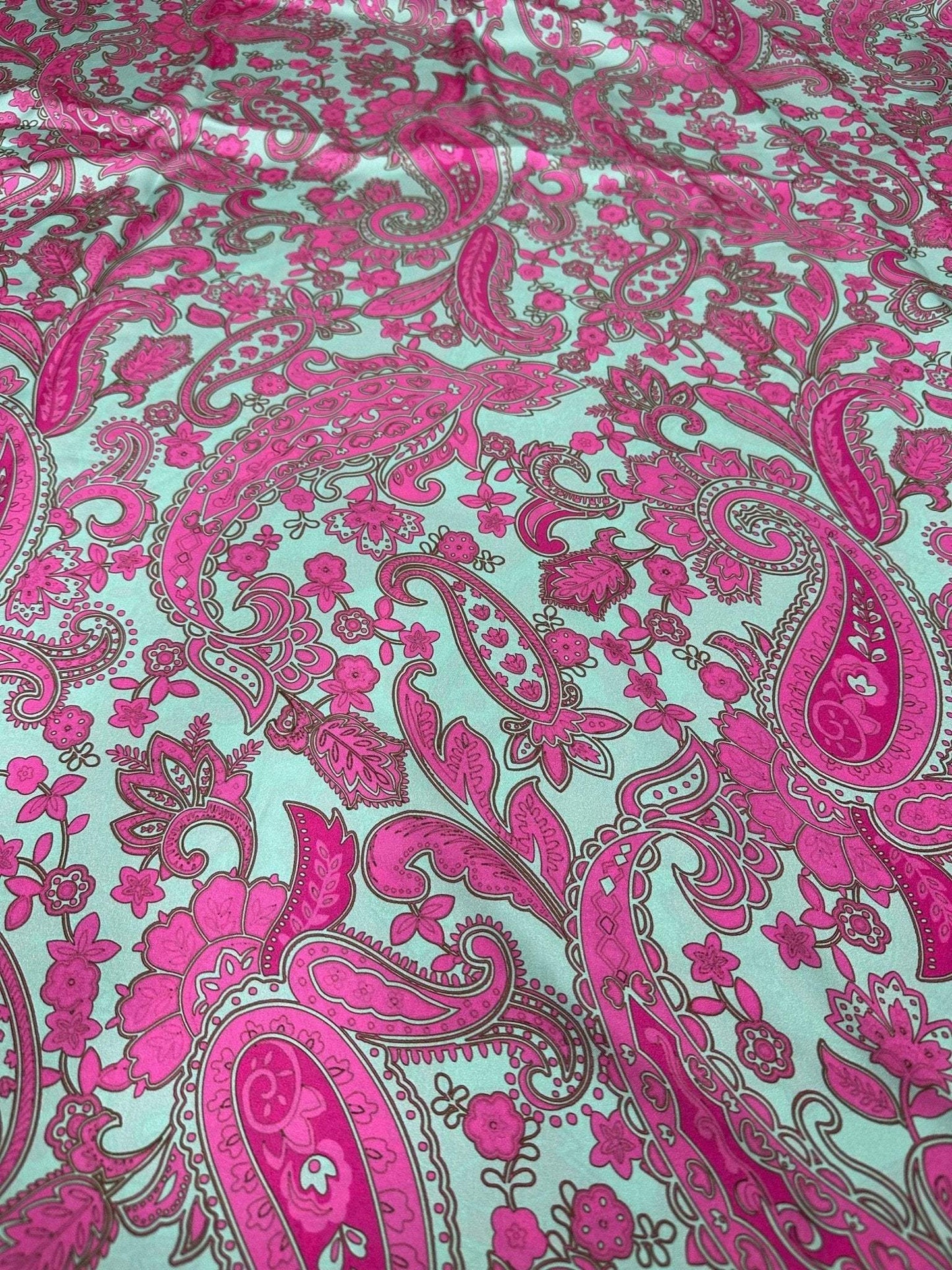 Paisley Pattern Fabric – Custom Printed Fabric, Choose Material by Metre