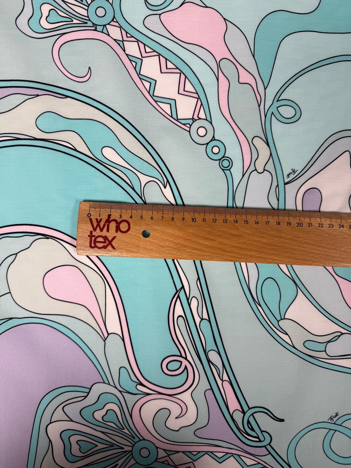 Pastel Psychedelic Swirl Organic Cotton Poplin Fabric by the Metre