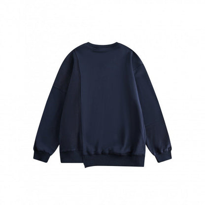 Patchwork Sweater - Loose Round Neck