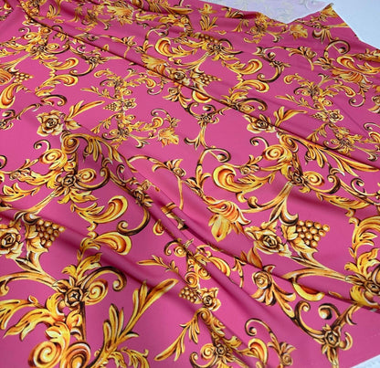Baroque Print Fabric – Fabric by Metre, Multiple Options for Sewing & Dressmaking