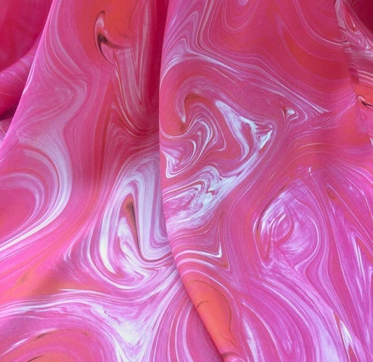 Pink Tie Dye Fabric