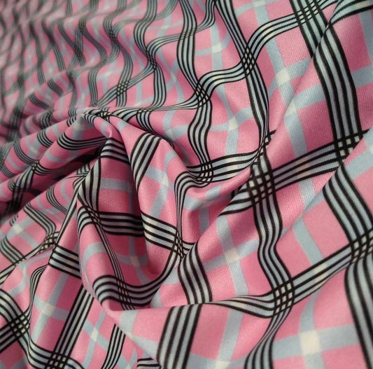 Stretch Plaid Fabric