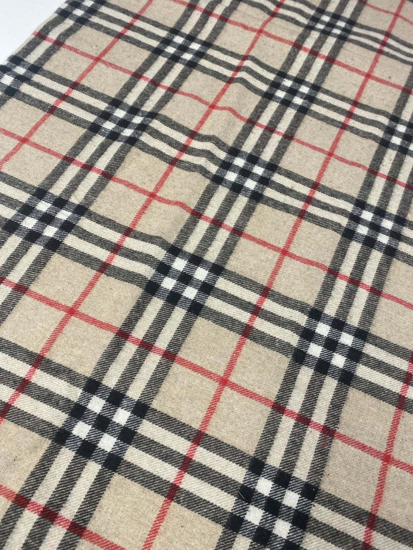 Plaid Woolen Fabric