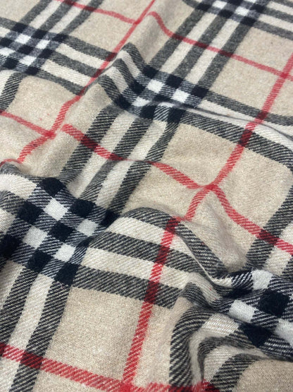 Plaid Woolen Fabric