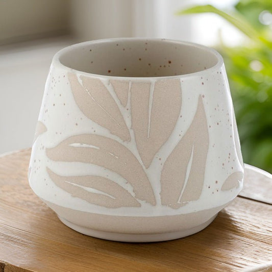 Hesperantha Detail Plant Pot | Sage Essential Oil Candle