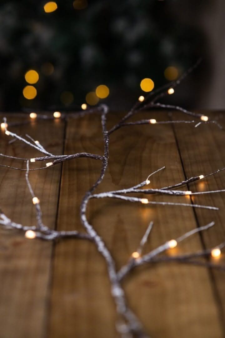 6ft LED Artificial Birch Garland