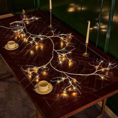 6ft LED Artificial Birch Garland