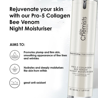Pro-5 Collagen Bee Venom Night Moisturiser 50ml