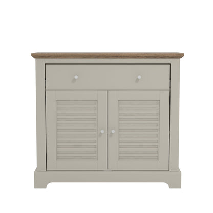 Salcombe Sideboard Light Grey 2 Doors 2 Shelves 1 Drawer