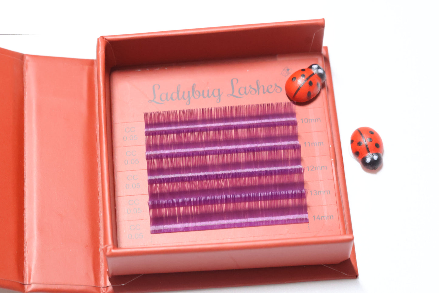 🌈 Bold Colour Volume Lashes 🌈 0.05mm • 5-Row Tray • 10–14mm Mix