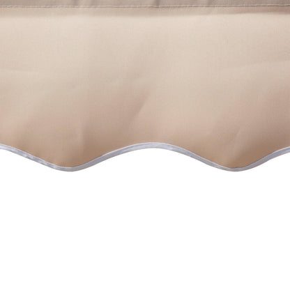 Awning Canopy Manual Retractable Porch Sun Shade Shelter 3 x 2m Beige