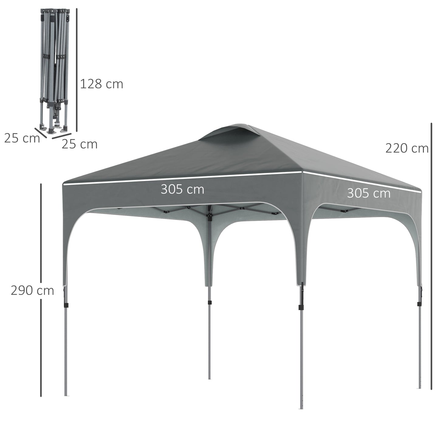 3 x 3 M Pop Up Gazebo