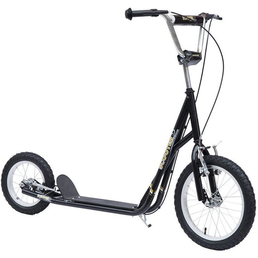 Teen Stunt Scooter Push Kick Scooters for Kids with Rubber Wheels Adjustable Handlebar Front Rear Dual Brakes Kickstand