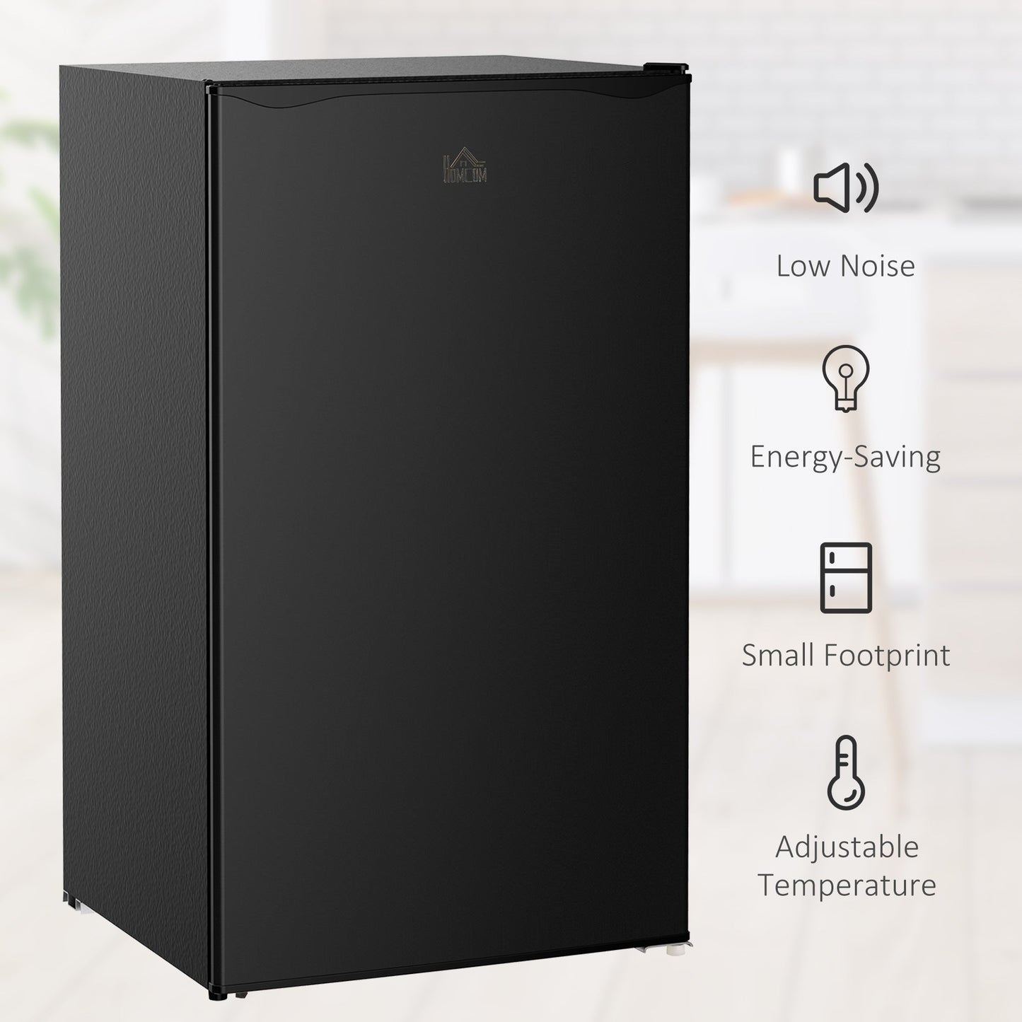 91 Litre Freestanding Under Counter Fridge with Chiller Box