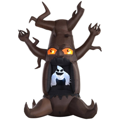 Inflatable Halloween Floating Ghost Tree with LED Light Outdoor Decoration 8FT 2.4m