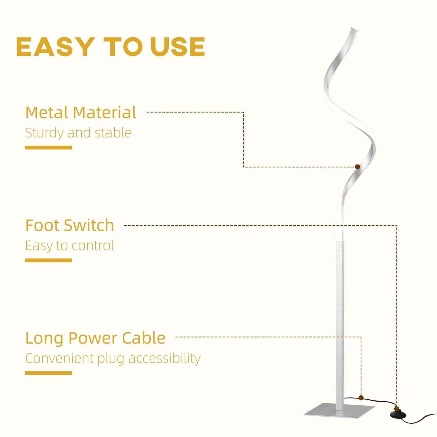 Dimmable Floor Lamp for Living Room