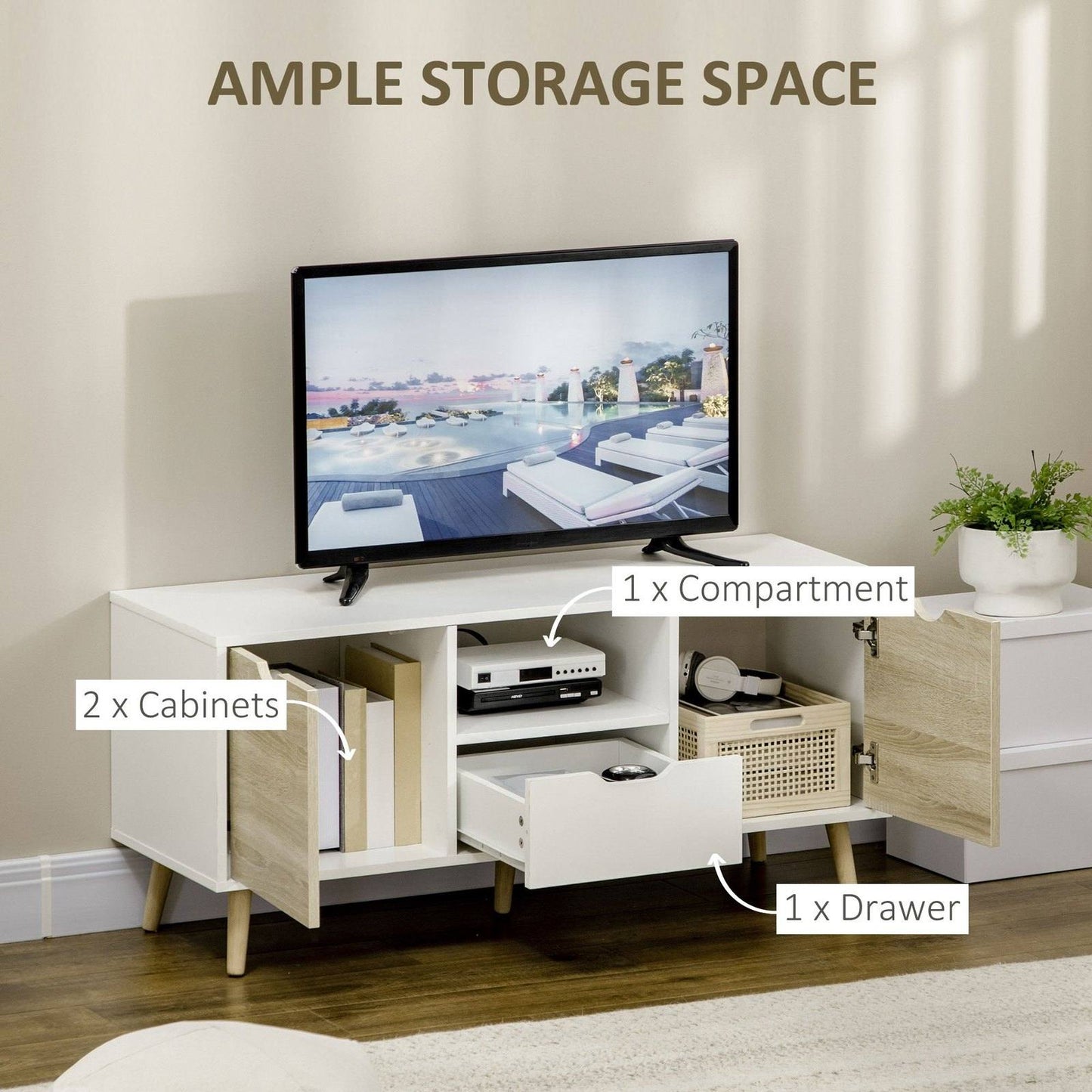 TV Unit Cabinet for TVs up to 50 Inches