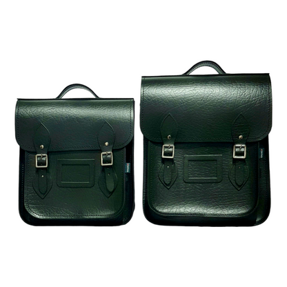 Handmade Leather City Backpack - Executive - British Racing Green