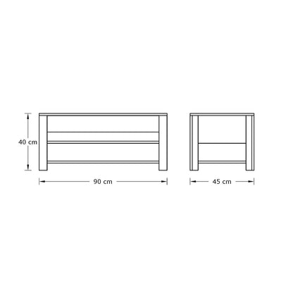 Leon Coffee Table Oak 1 Shelf