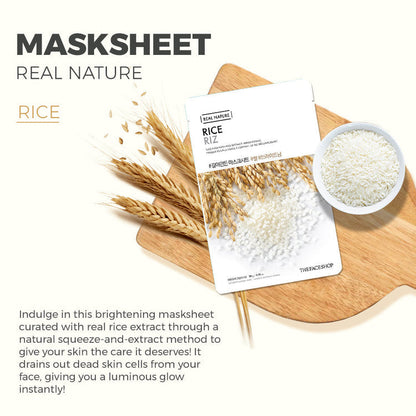 THE FACE SHOP Real Nature Face Mask with Rice Extract