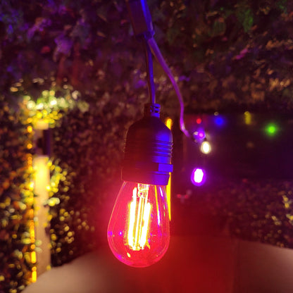 15M / 49FT Multi-Colour Outdoor Elite Festoon LED Heavy Duty Outdoor String Lights