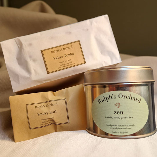 Relaxation Gift Set - Candle, Wax Melts & Optional Eye Pillow
