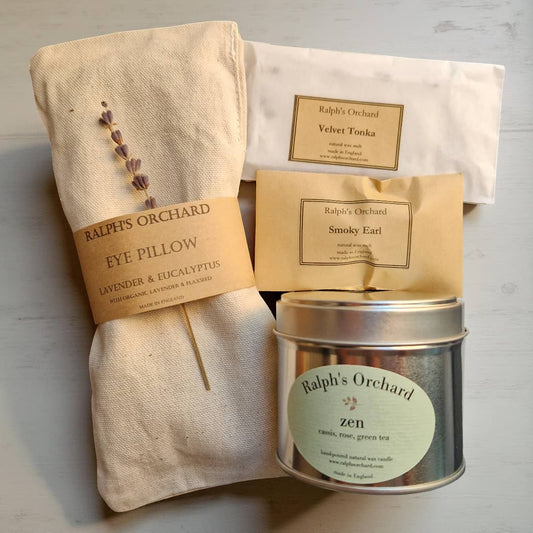 Relaxation Gift Set - Candle, Wax Melts & Optional Eye Pillow