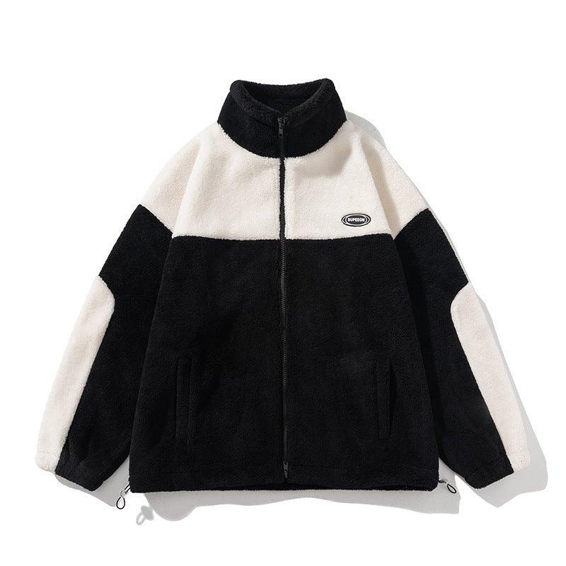 Retro Plaid Lambswool Turtleneck Jacket